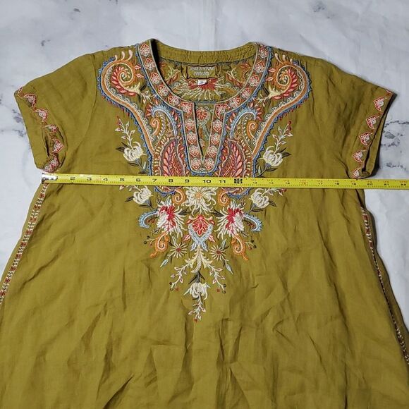 Johnny Was Workshop Tikal Embroidered Swing Blouse - Picture 3 of 6